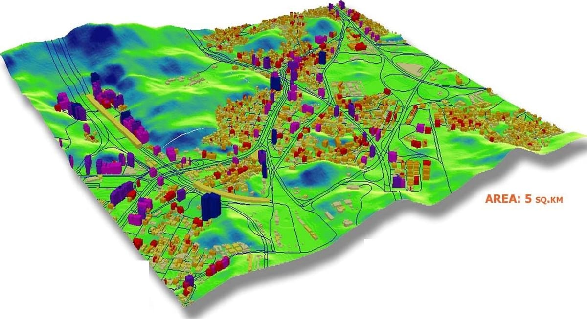地図のメッカには3d