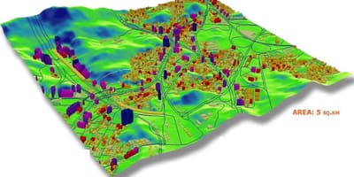 地図のメッカには3d